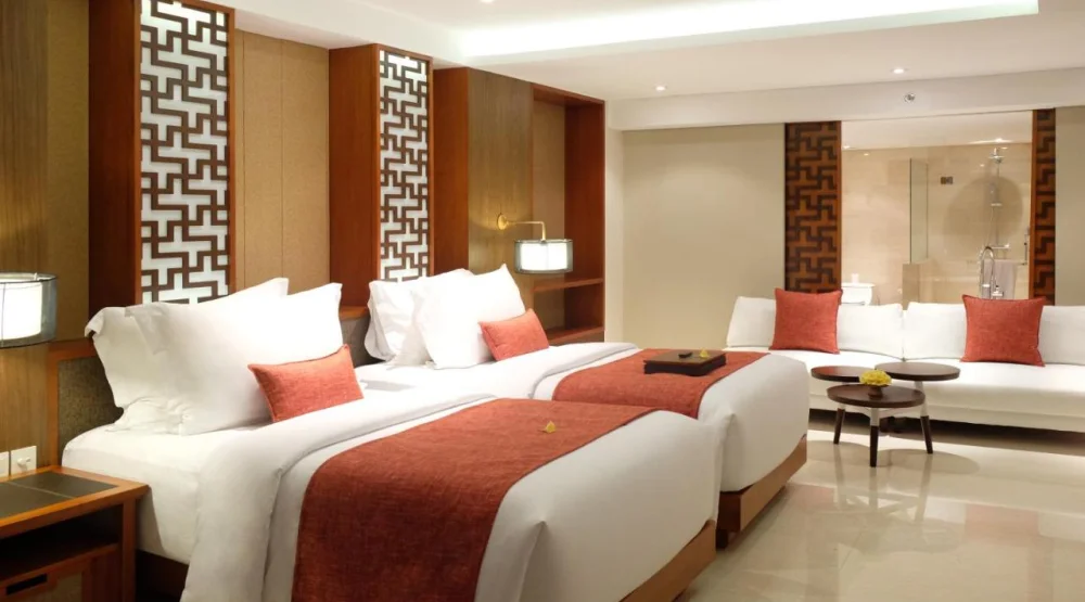 Junior Suite Garden Terrace Twin Bed at The Bandha Hotel & Suites