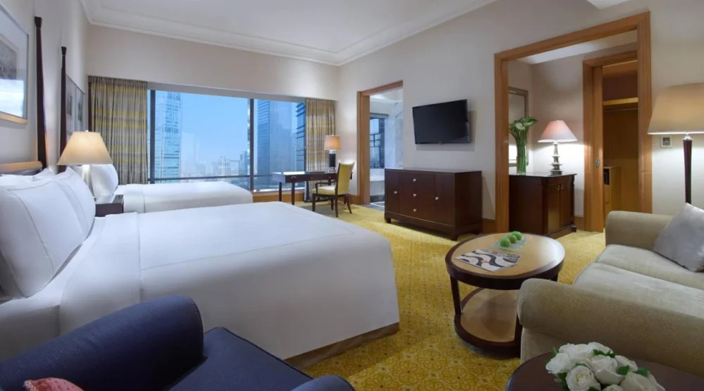 Grand King Room with Two King Beds and City View at The Ritz-Carlton Jakarta Mega Kuningan