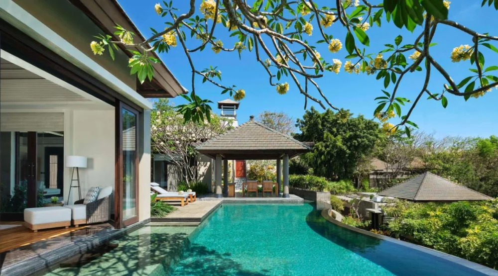 Two Bedroom Tropical Garden Pool Villa at Umana Bali LXR Hotels & Resort