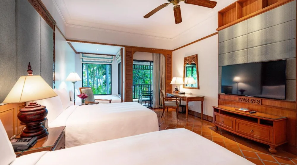 Family Double Room with Balcony and Garden View - High Floor at JW Marriott Phuket Resort & Spa