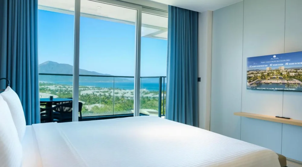 One Bedroom Suite with Terrace Ocean View – King Bed - 70 Sqm at Alma Resort Cam Ranh