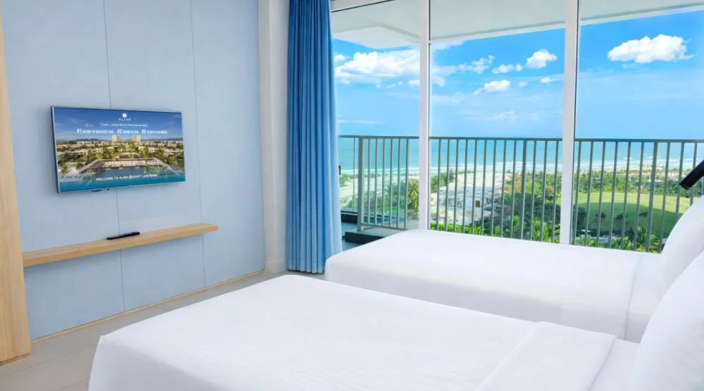 One Bedroom Suite with Terrace Ocean View - Twin Bed - 70sqm at Alma Resort Cam Ranh