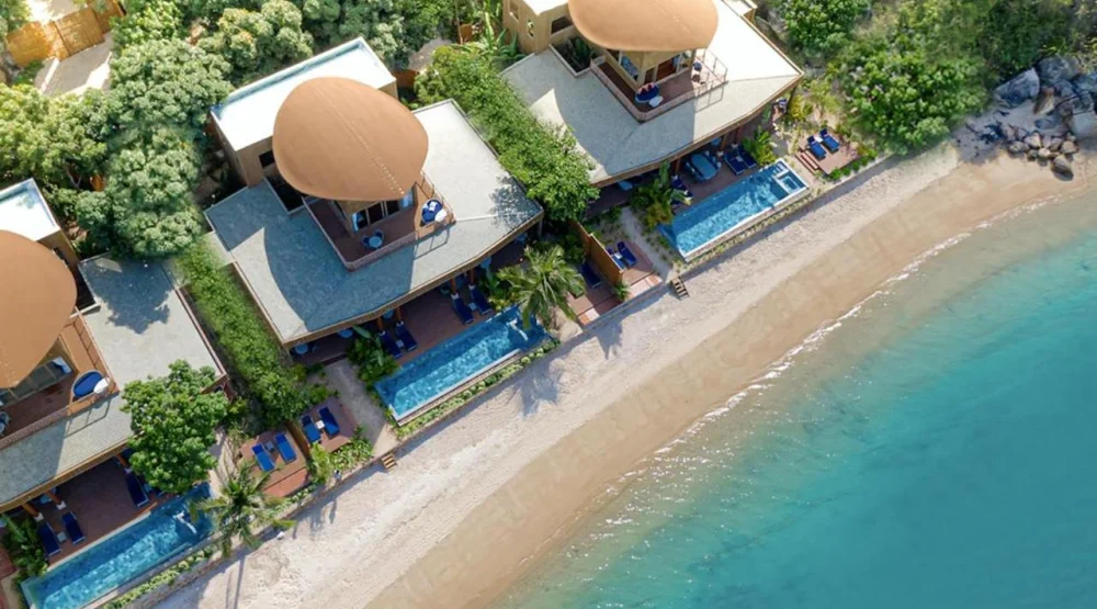 Three Bedroom Beachfront Pool Villa at An Lam Retreats Ninh Van Bay