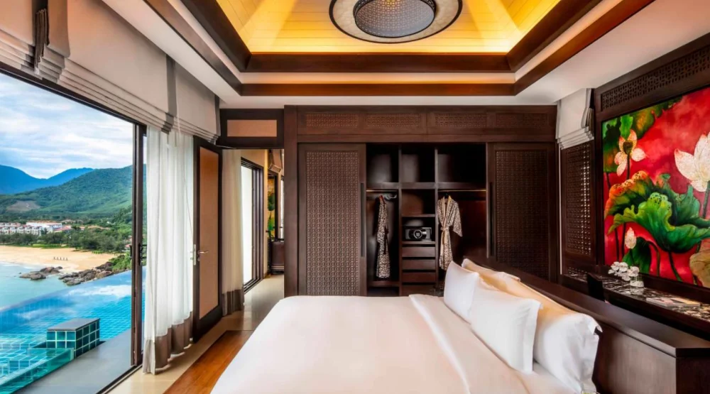 Three Bedroom Hillside Pool Villa with Ocean View at Banyan Tree Lang Co