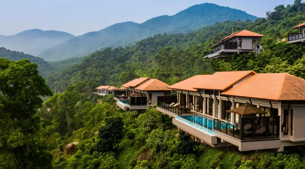 Three Bedroom Hillside Pool Villa with Seaview at Banyan Tree Lang Co