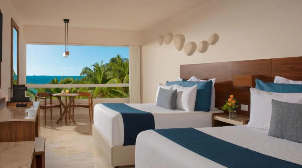 Deluxe Double Balcony Partial Ocean View at Dreams Sands Cancun Resort & Spa