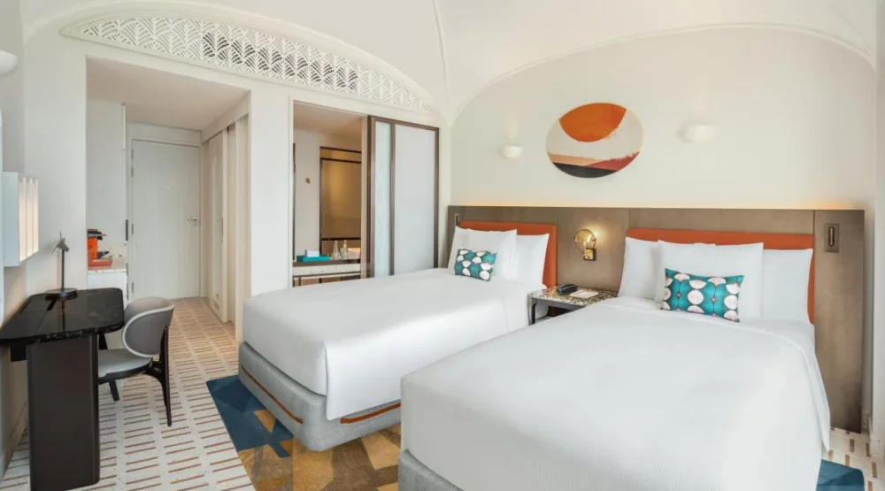 Twin Room with Ocean View at La Festa Phu Quoc Curio Collection By Hilton