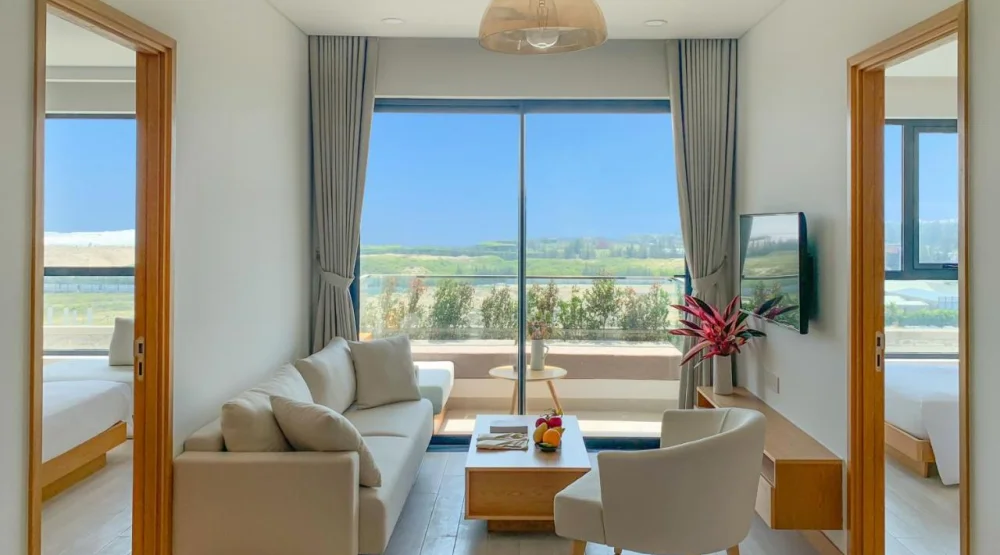 Two Bedroom Apartment Partial Ocean View with Balcony at Naman Retreat