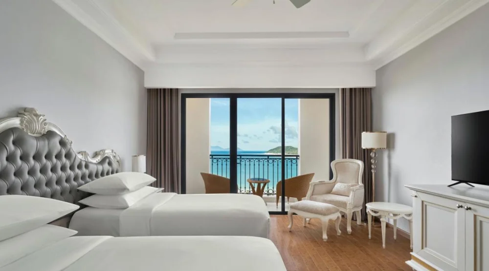 Deluxe, Ocean View Twin with Balcony at Nha Trang Marriott Resort & Spa Hon Tre Island