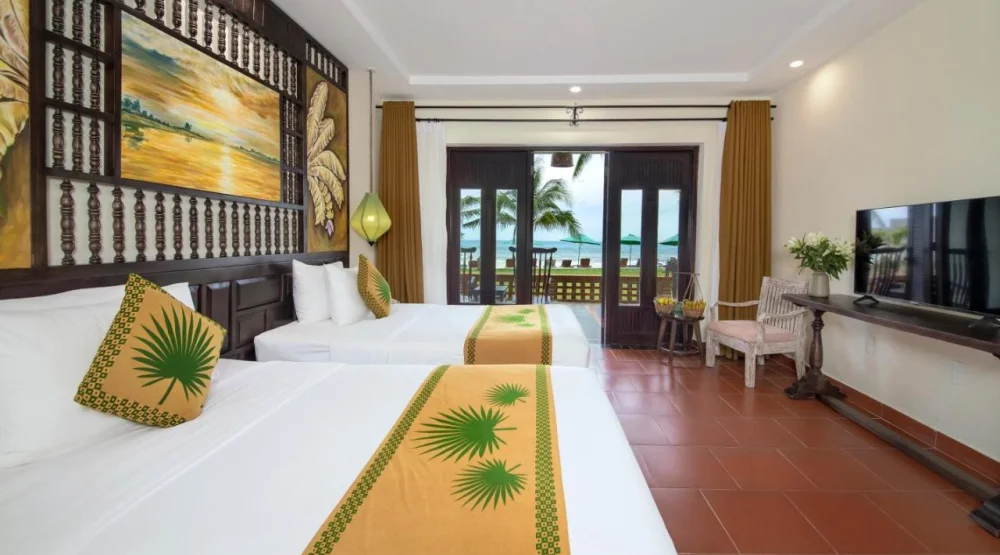 Deluxe Double Room with Sea View at Palm Garden Beach Resort & Spa