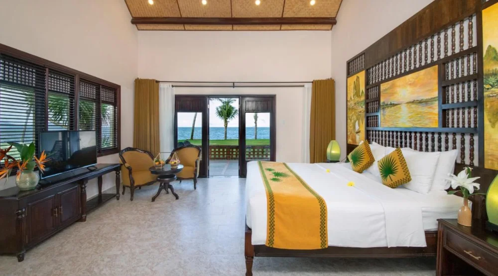 Bungalow Double Room with Beachfront View at Palm Garden Beach Resort & Spa