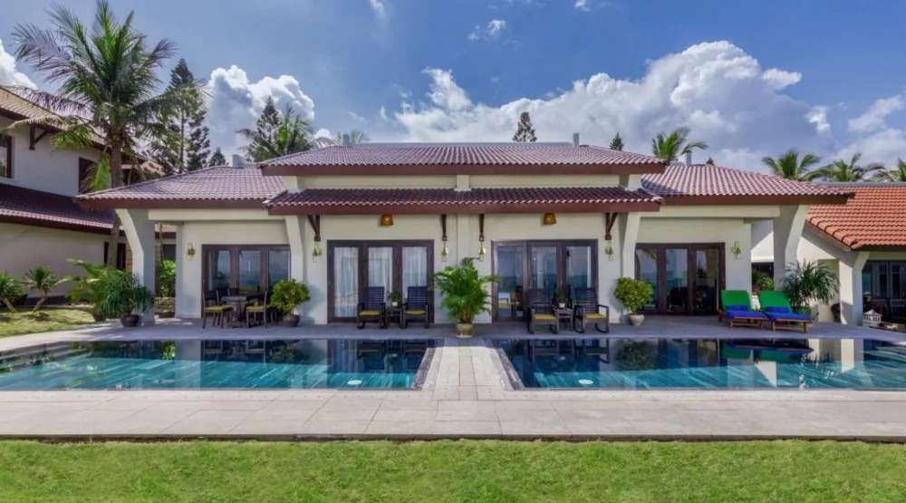 Three Bedroom Ocean Front Villa with Private Pool at Palm Garden Beach Resort & Spa