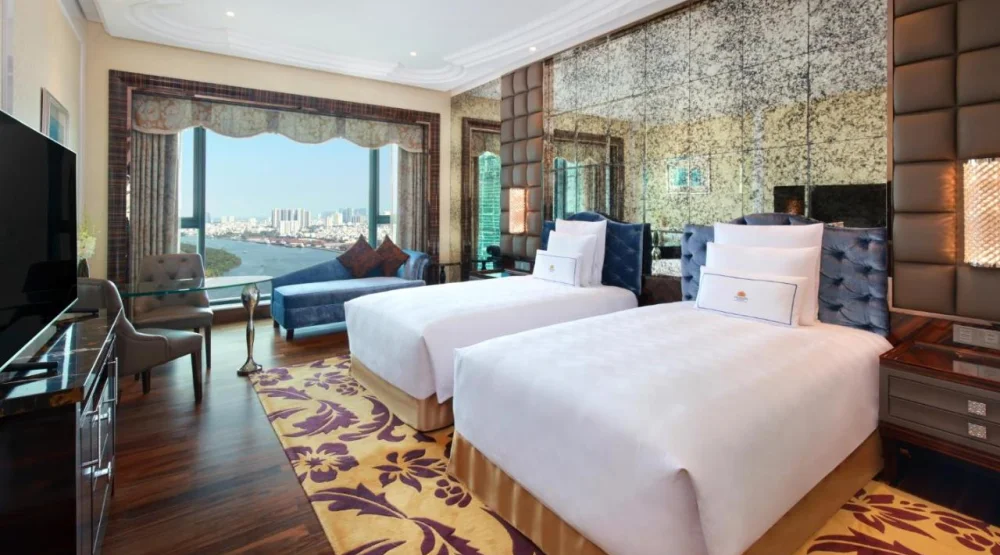 Deluxe Twin Room High Floor at The Reverie Saigon