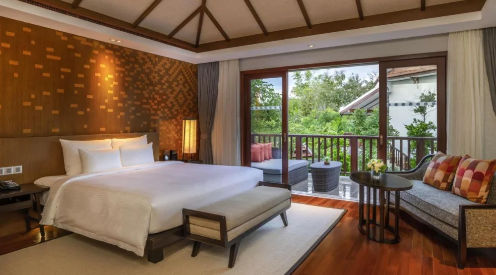 Premium Deluxe King Suite with Private Garden and Mountain View at Pullman Luang Prabang