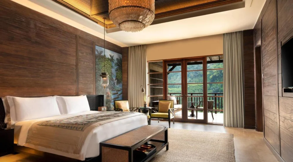 Mandapa Suite, One Bedroom Larger Suite, One King, Resort View at Mandapa Ritz-Carlton Reserve