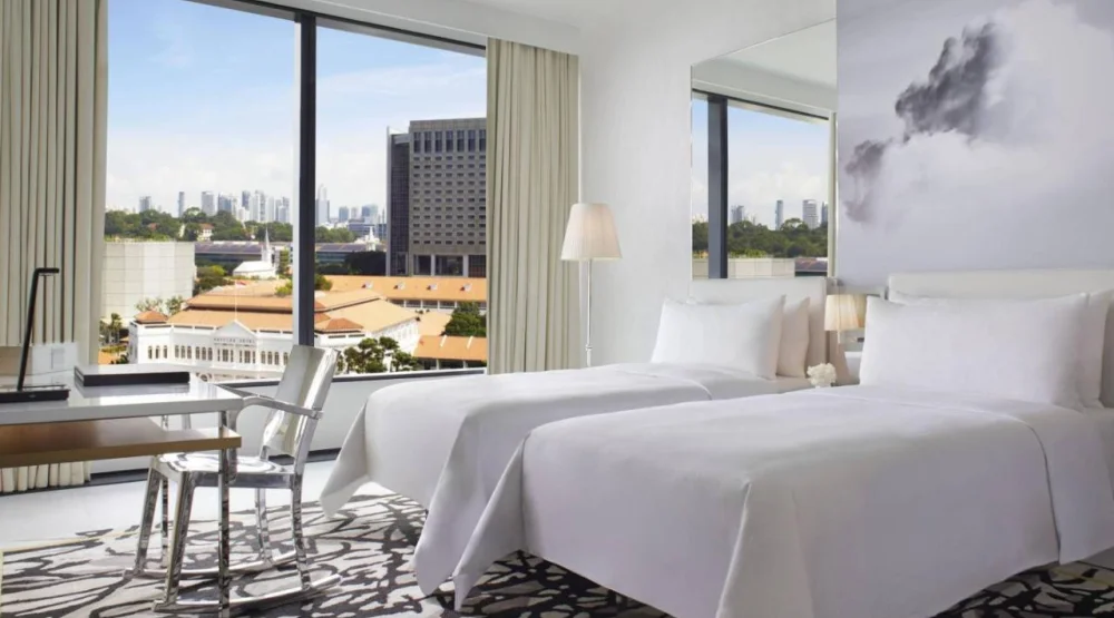 Deluxe, Guest Room, Two Twin at JW Marriott Singapore South Beach