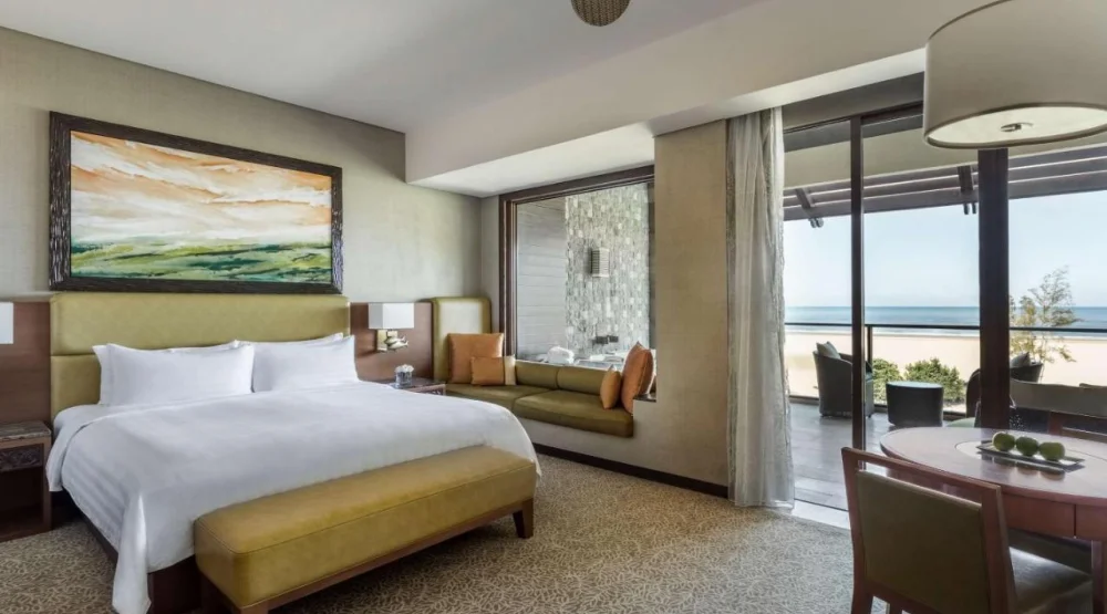 Ocean Wing Junior Suite Sea View King Room at Shangri-La Rasa Ria Kota Kinabalu
