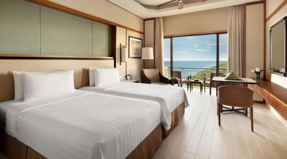 Deluxe Twin Room with Sea View - Garden Wing at Shangri-La Rasa Sayang Penang