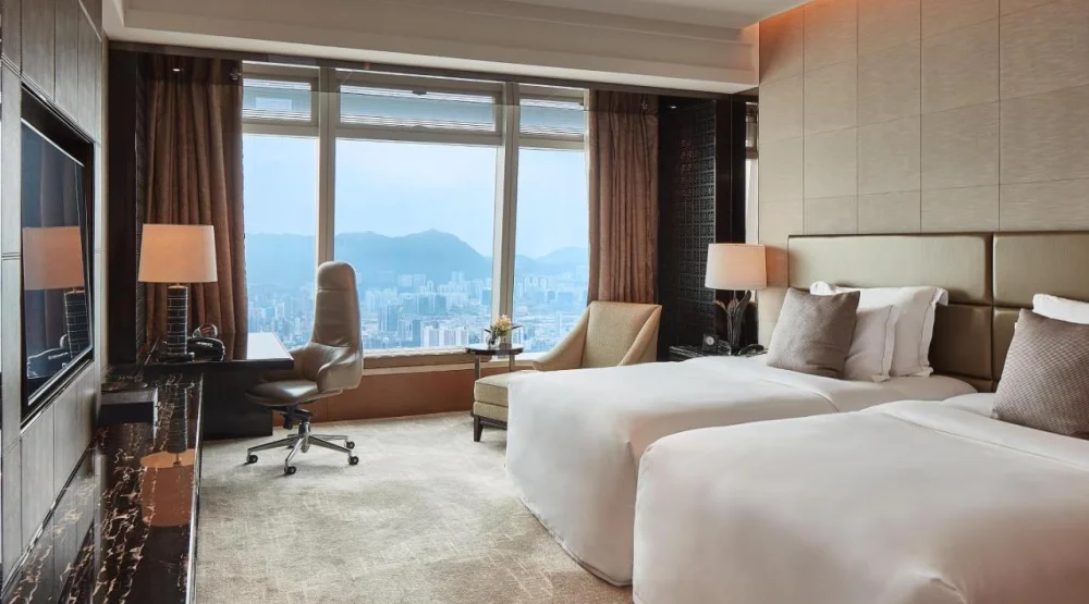Deluxe Seaview Twin Room at The Ritz-Carlton Hong Kong