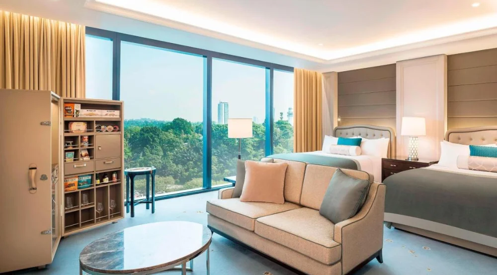 Guest Room, Two Queen, Lake Gardens View at The St. Regis Kuala Lumpur