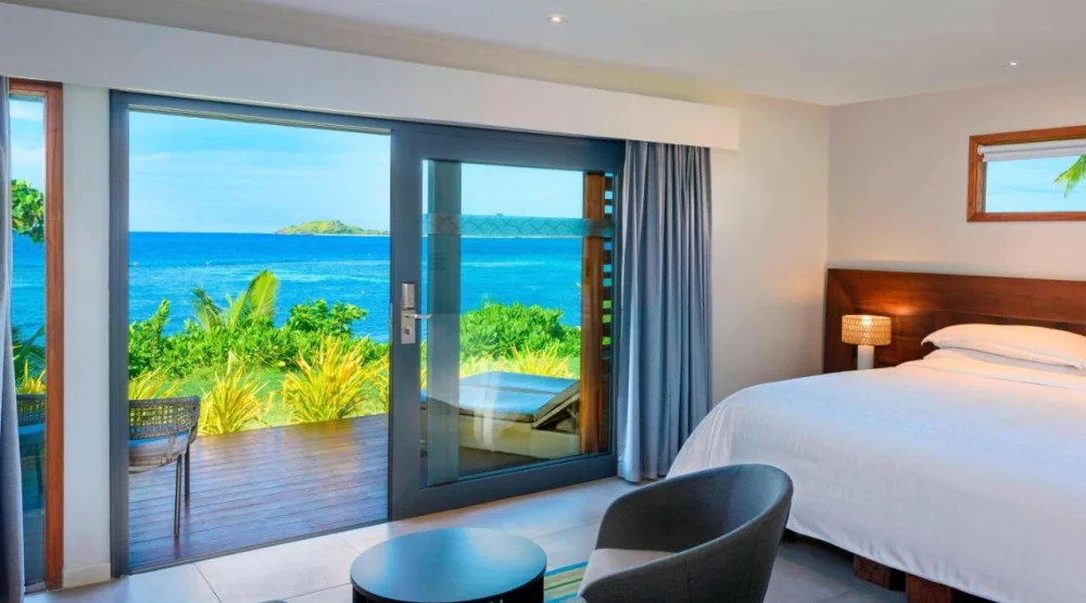 Ocean Front, Guest Room, One King at Sheraton Resort & Spa Tokoriki Island Fiji