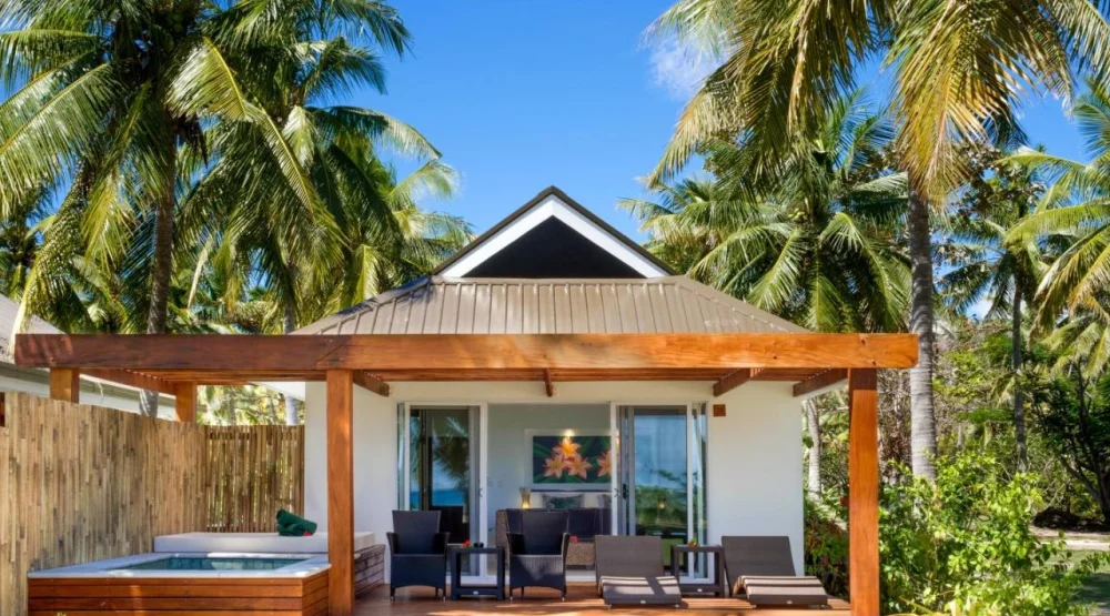 Beach Front Pool Bure at Lomani Island Resort & Spa