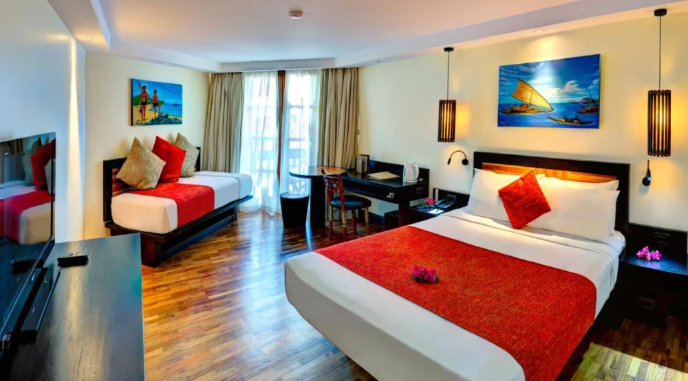 Queen Room with Ocean View at The Warwick Fiji