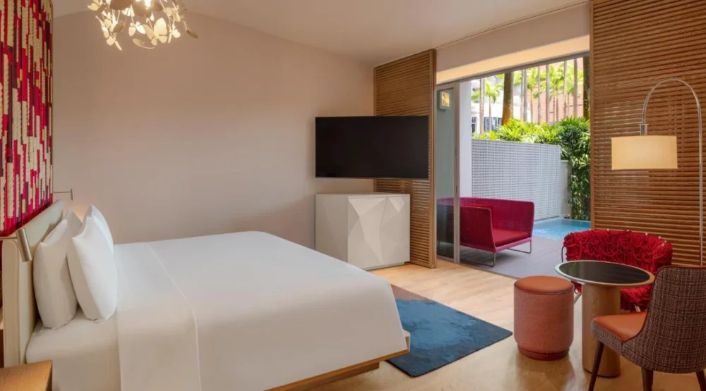 Away Room, One Super King Bed, Outdoor Plunge Pool, Terrace at W Singapore Sentosa Cove