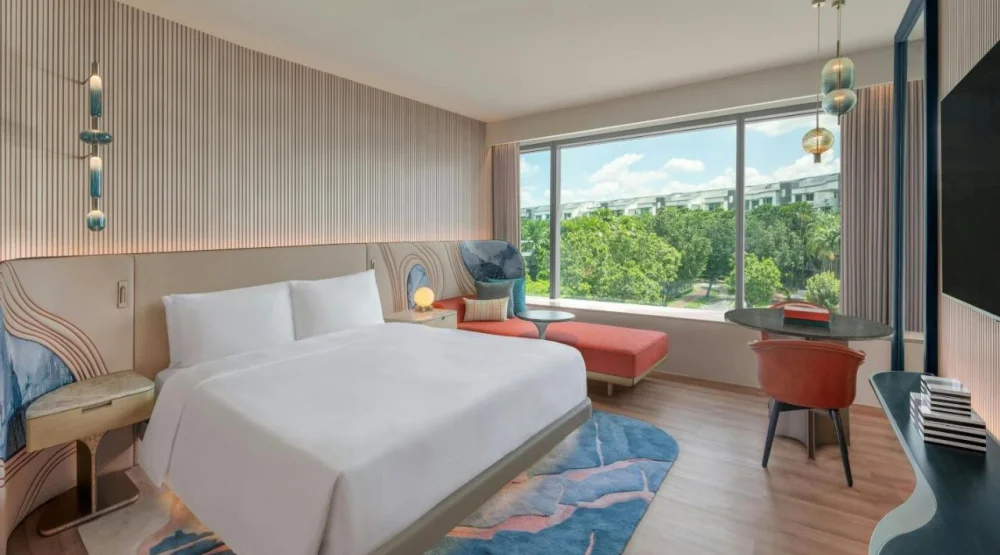 Deluxe Room, One Super King Bed, Island View, Sofa Bed at W Singapore Sentosa Cove