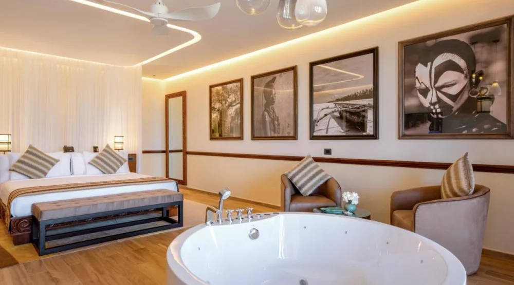 Superior Suite King Ocean View Whirlpool at The Mora Zanzibar