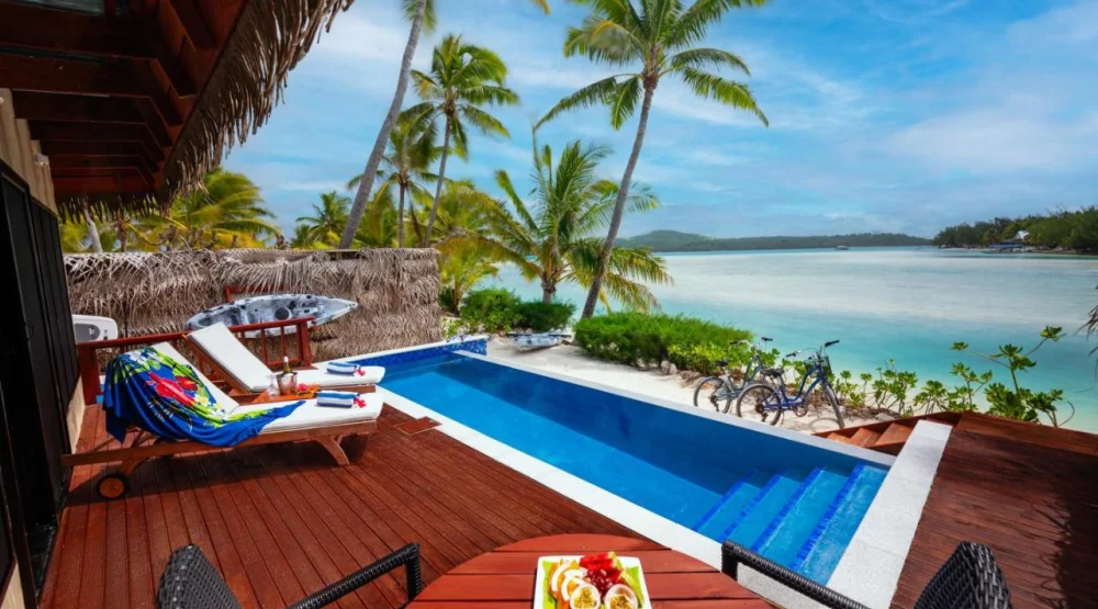 Villa with Private Pool at Aitutaki Lagoon Private Island