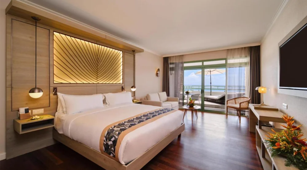 King Room with Grand Balcony at Hilton Hotel Tahiti