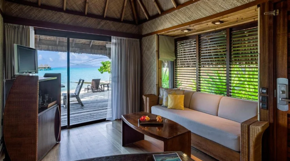 One King Beach Bungalow Lagoon View at Intercontinental Bora Bora Le Moana Resort