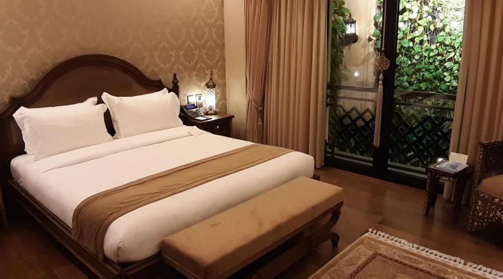 Deluxe Double Room with Vertical Greenery View at AJWA Sultanahmet
