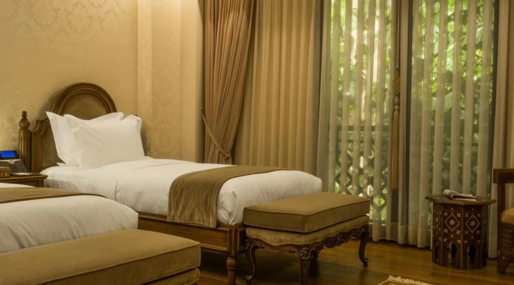 Deluxe Twin Room with Vertical Greenery View at AJWA Sultanahmet