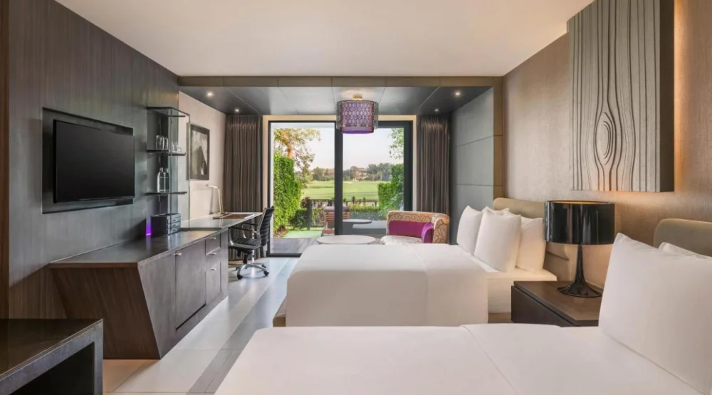 Twin Premium Room with Garden Terrace at Le Meridien Suvarnabhumi