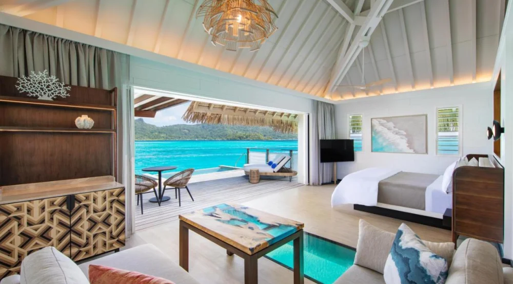 Overwater Suite, Premium Otemanu View with Plunge Pool at The Westin Bora Bora Resort & Spa
