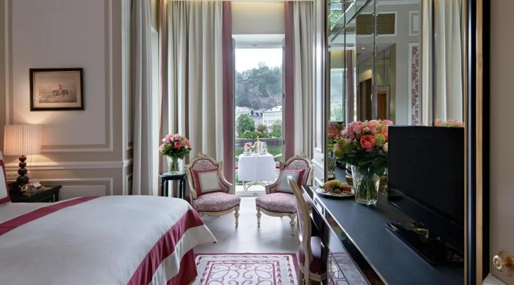 Deluxe Double Room with River View at Hotel Sacher Salzburg