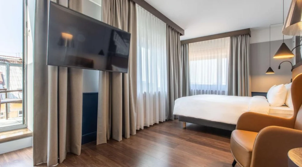 Superior Room with Balcony at Radisson Blu Hotel Prague
