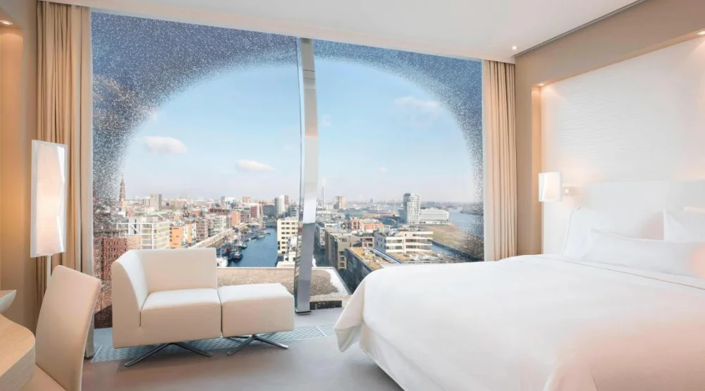 Premium City, Guest Room, One King, Hafencity/water View, Skyline View at The Westin Hamburg Elbphilharmonie
