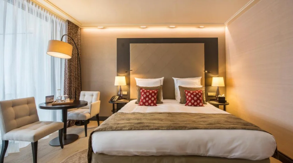 Premium King Room with Balcony at AlpenGold Hotel