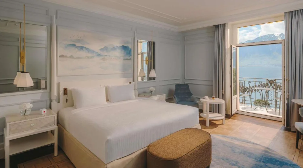Deluxe Room with Lake View at Fairmont Le Montreux Palace