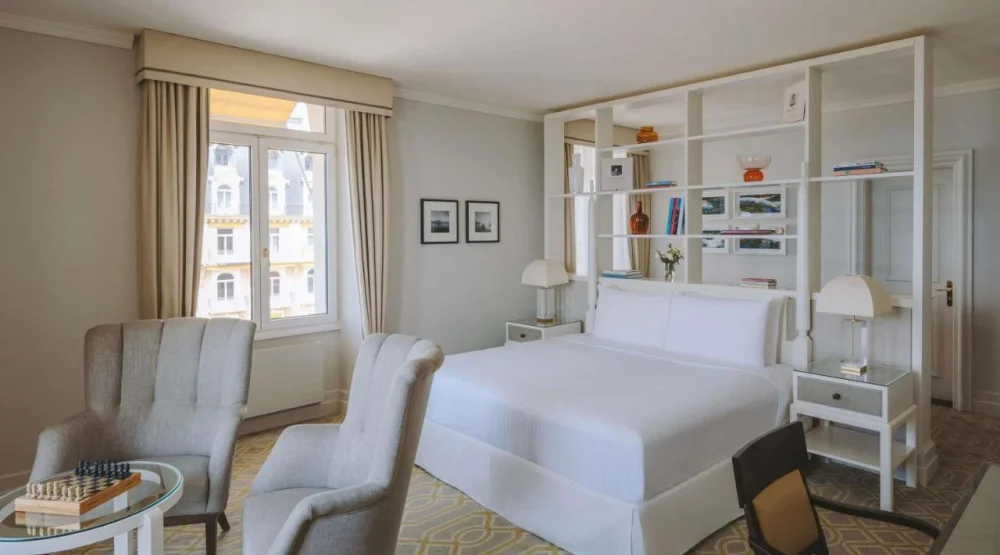 Superior King Room with Lake View at Fairmont Le Montreux Palace