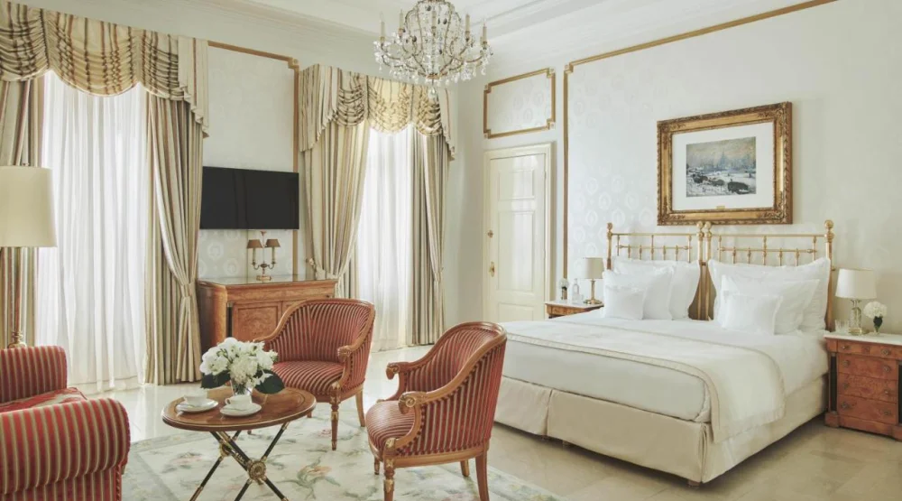 Junior Suite with Lake View at Grand Hotel National Luzern