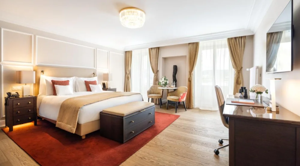 Superior Double Room with Lake View at Grand Hotel National Luzern