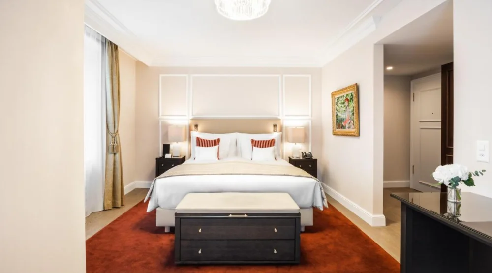 Deluxe Double Room with Lake View at Grand Hotel National Luzern