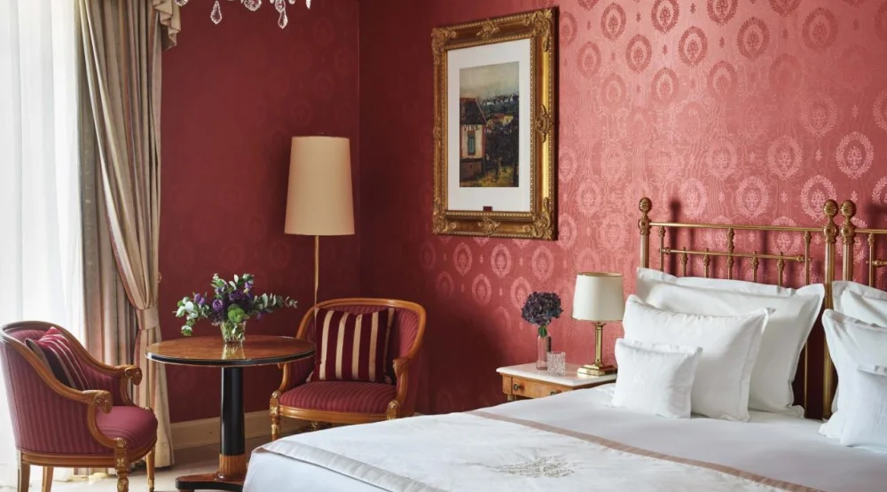 Deluxe Room with Lake View at Grand Hotel National Luzern