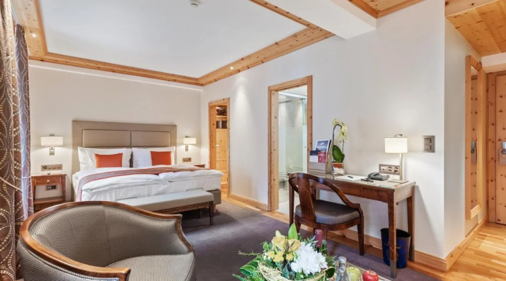 Double Room Deluxe with Matterhorn View at Grand Hotel Zermatterhof