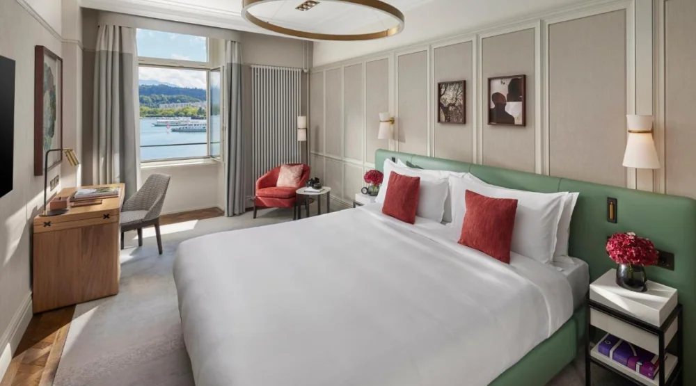 Superior Lake View Room at Mandarin Oriental Palace Luzern