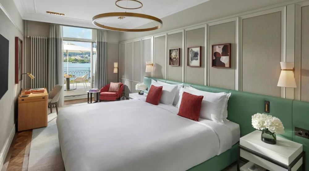 Superior Lake View Room with Terrace at Mandarin Oriental Palace Luzern